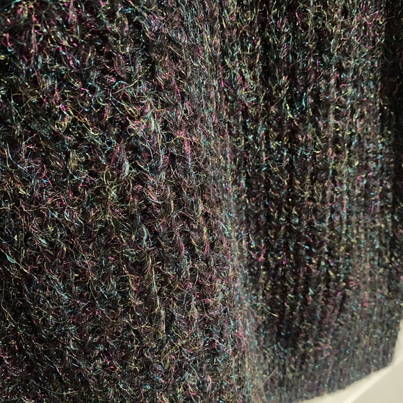 TopShop oversized knit multi-colored iridescent sweater - Picture 3 of 6